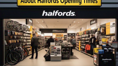 halfords opening times